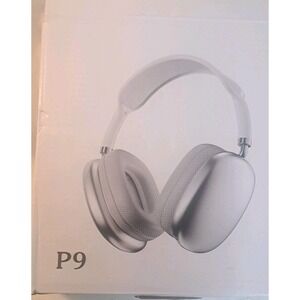 P9 Wireless Bluetooth Headphones Over Ear Silver Noise Cancelling Style New